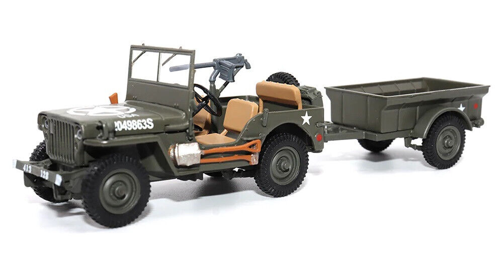 Motor City : JEEP Willys Utilitaire avec Remorque  [1/43]