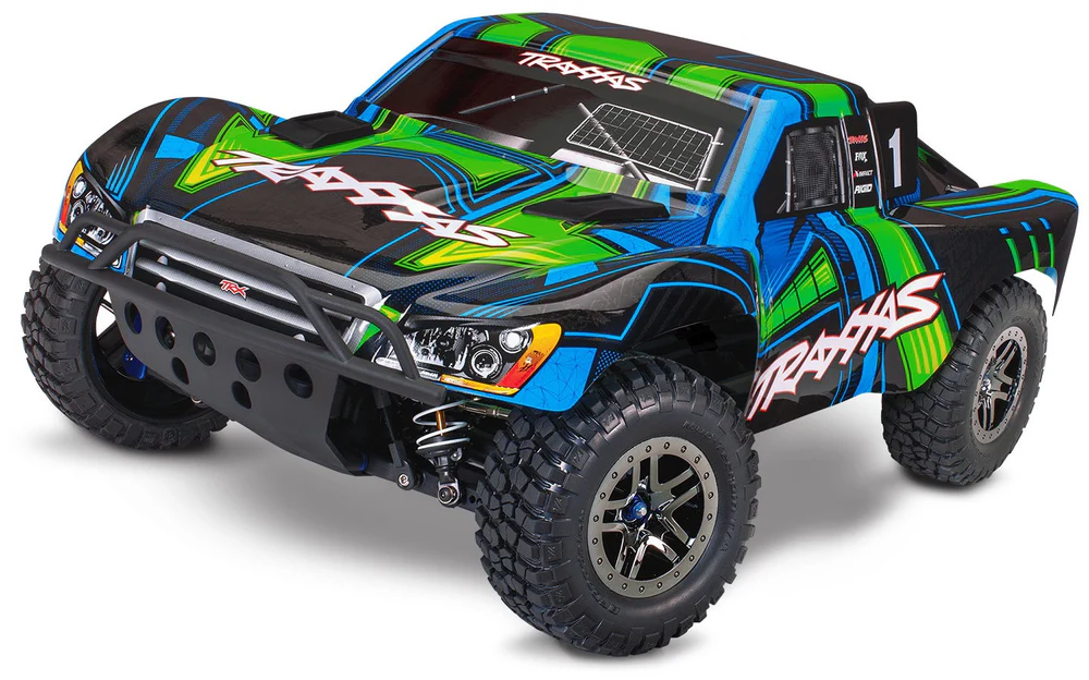 [TAX 68277-4-GRN] Traxxas : Slash 4x4 LCG Ultimate Vxl TQi TSM Bluetooth ID RTR  (Vert)