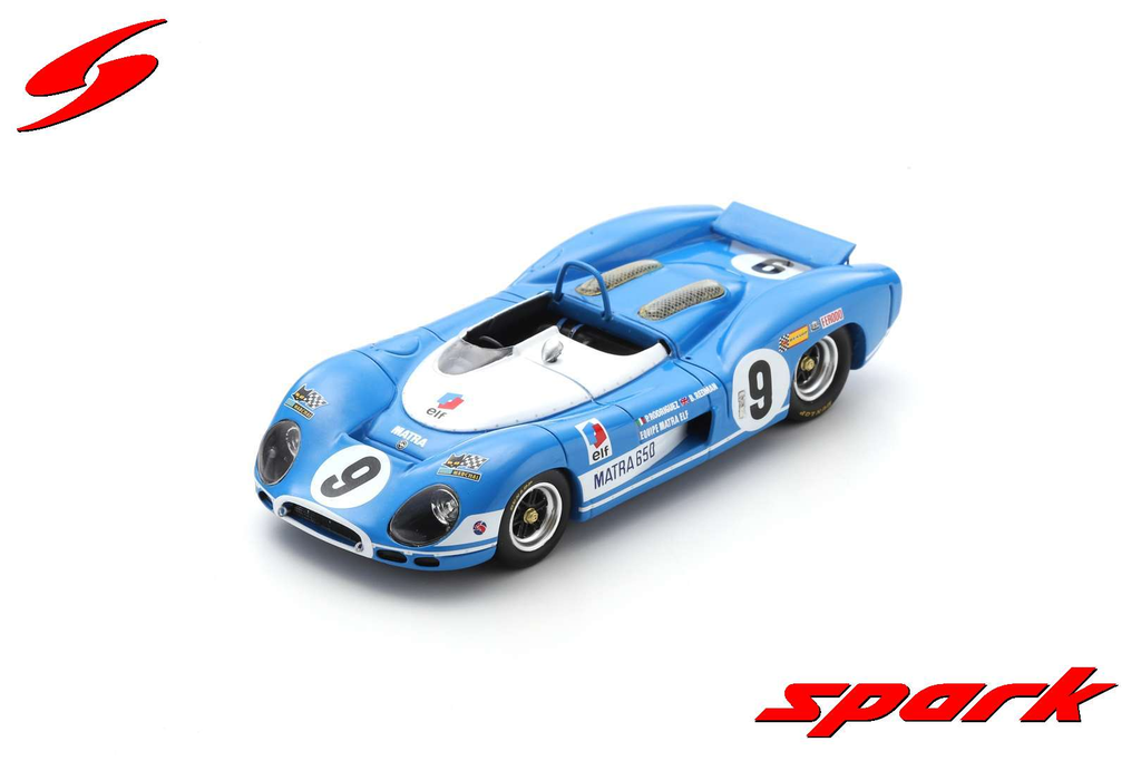 Spark model : Matra MS 630-650 No.9 2nd 1000Km Paris 1969 P. Rodríguez - B. Redman [1/43]