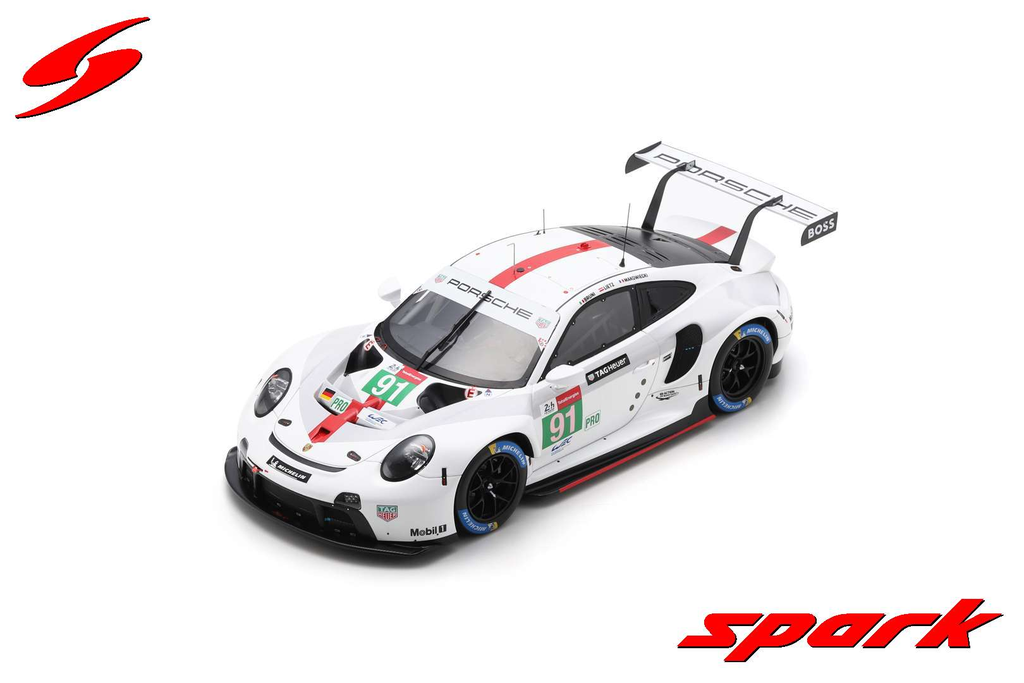 Spark : Porsche 911 RSR-19 │ No.91 Porsche GT Team 24H Le Mans 2021 G.Bruni - R.Lietz - F.Makowiecki [1/18]