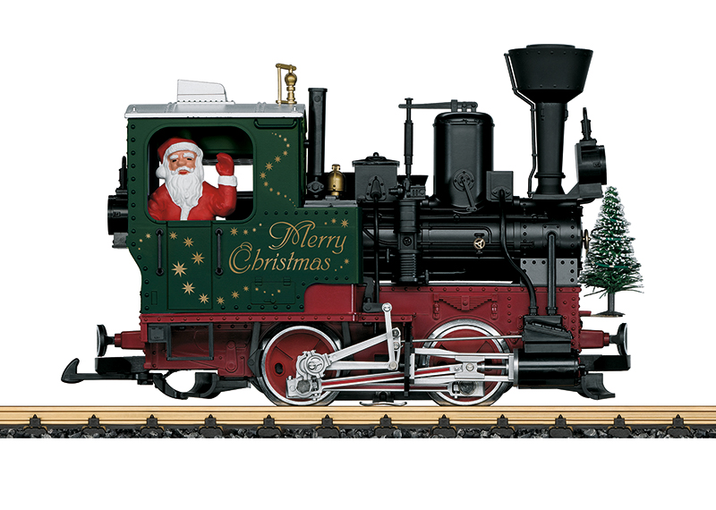LGB : Locomotive à Vapeur Noël "Merry Christmas" │ DC Analogue G - 1/22.5 (Réf : 20215)