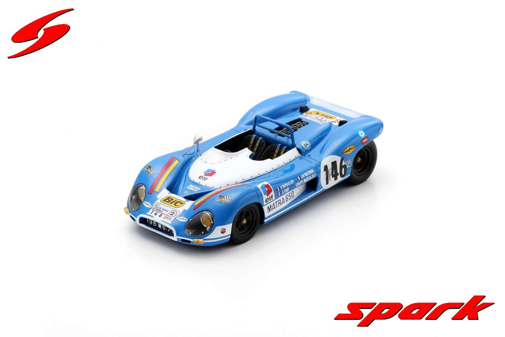 Sparkmodel : Matra MS650 No.146 Vainqueur Tour Auto 1970 J-P. Beltoise - P. Depailler - J. Todt [1/43]