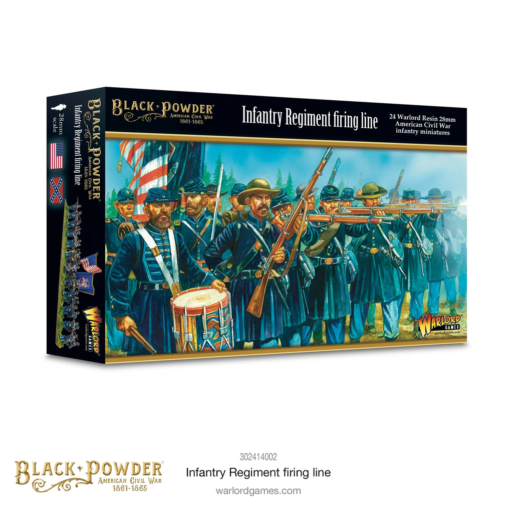 [WLG 302414005] Black Powder : Infantry Regiment advancing │ American Civil War