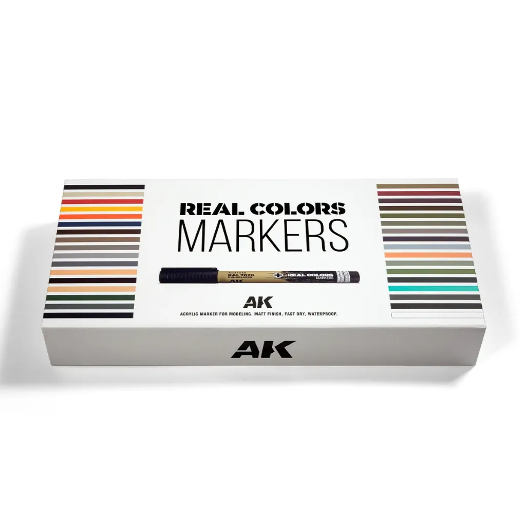 Ak Interactive : Full Range Box "Real Color Markers (34pcs)" │ Real Color Markers
