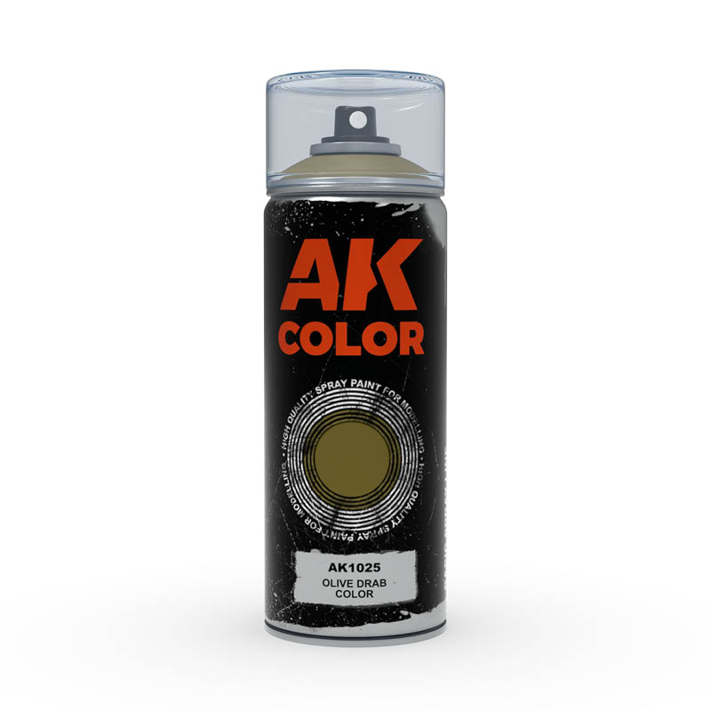 AK interactive : Spray "Olive Drab" (150ml)