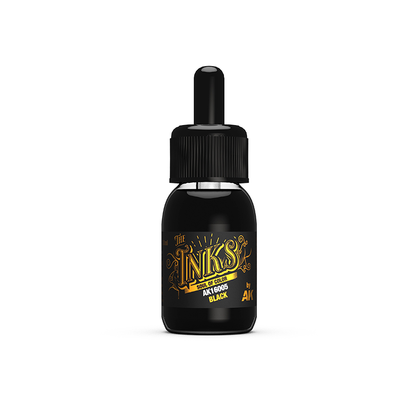 [AK AK16005] AK interactive : Encre Noir 30ml