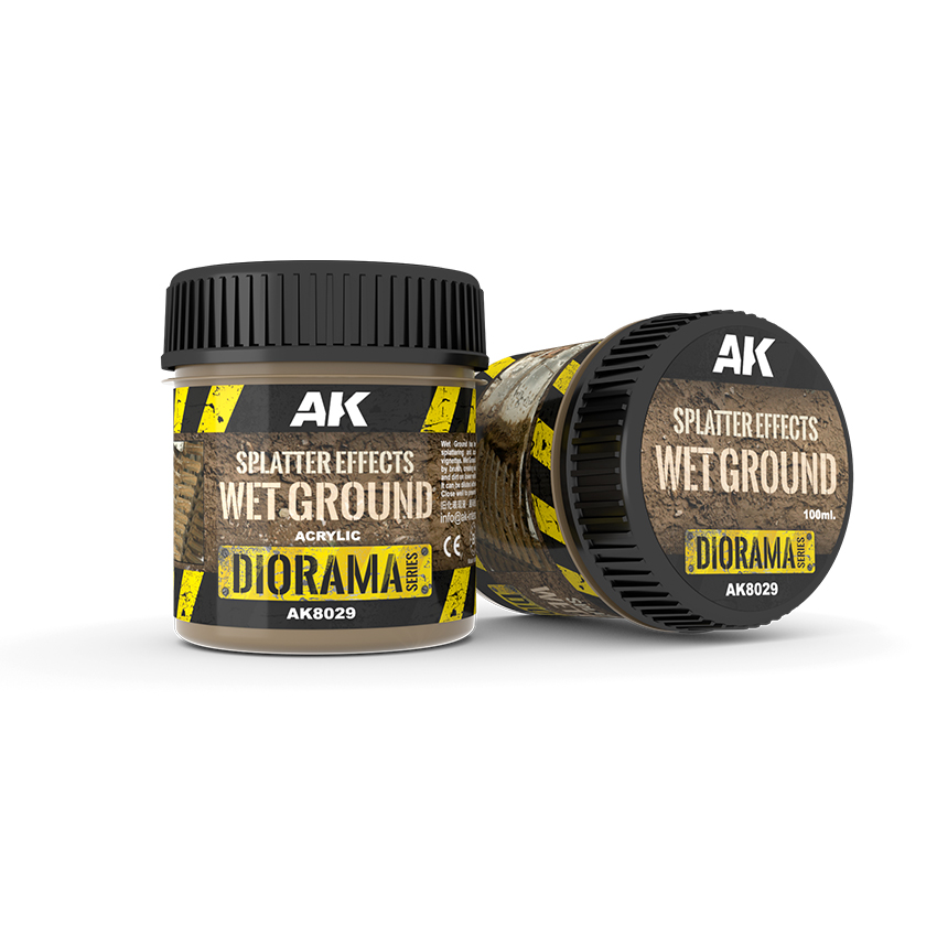 [AK AK8029] AK interactive : Splatter Effects WET Ground 100ml / Diorama Series 
