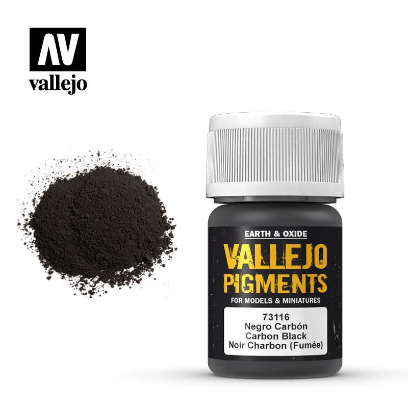 Vallejo : Pigments secs "Noir Carbon" (35ml) │ Pigment FX