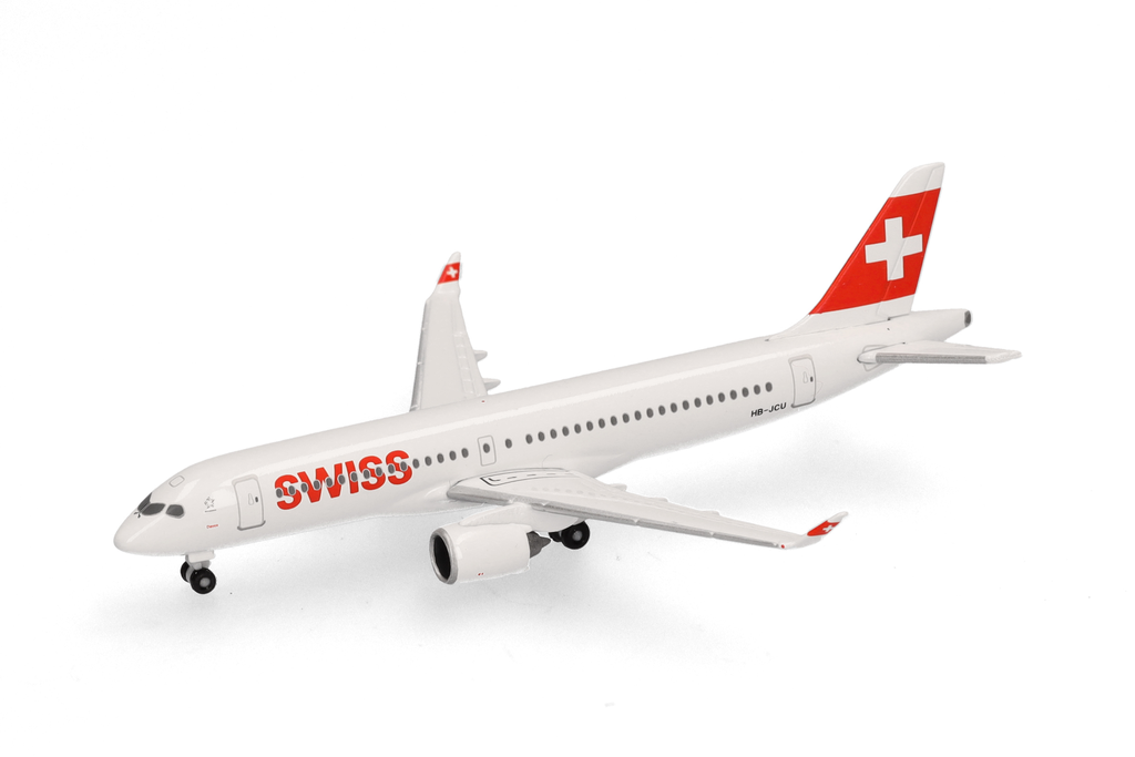 Herpa : Swiss International Air Lines Airbus A220-300 │ HB-JCU “Davos” [1/500]