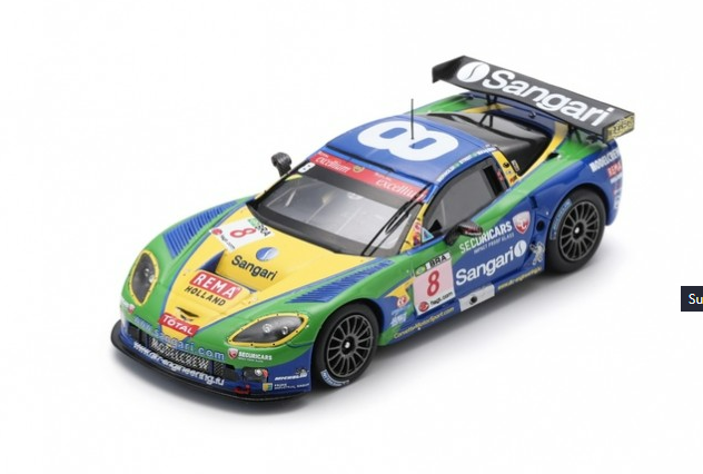 Sparkmodel : Chevrolet Corvette C6.R No.8 Sangari Team Brazil 24H Spa 2009 Bernoldi-Maasen-Streit [1/43]