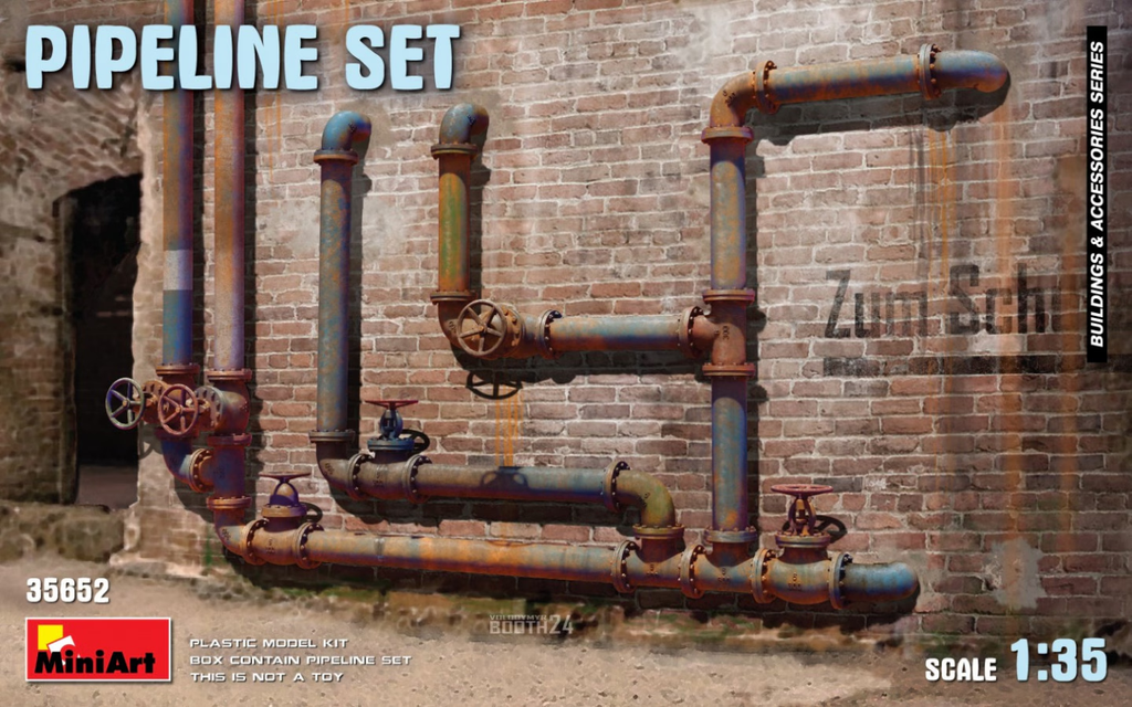 MiniArt : Pipeline Set - 1/35 │ Ref. 35652