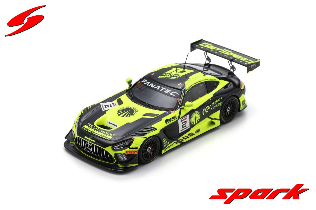 Spark model : Mercedes-AMG GT3 No.2 GetSpeed 24H Spa 2023
L. Bergstein - A. Lewandowski - A. Walker - L. Williamson [1/43]
