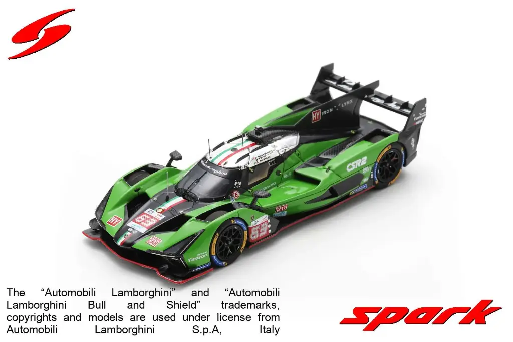 Spark : LAMBORGHINI SC63 N°63 LAMBORGHINI IRON LYNX 10th 24HLeMans2024 Bortolotti-Kvyat-Mortara
