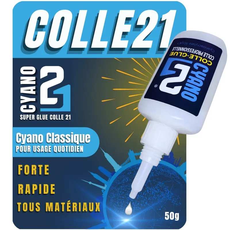 [C21 CY_STA21] Colle21 : Colle Cyanoacrylate "Standard" (21g)
