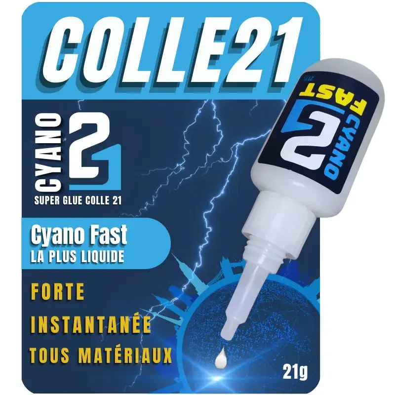 [C21 CY_FAS21] Colle21 : Colle Cyanoacrylate "Fast" (21g)