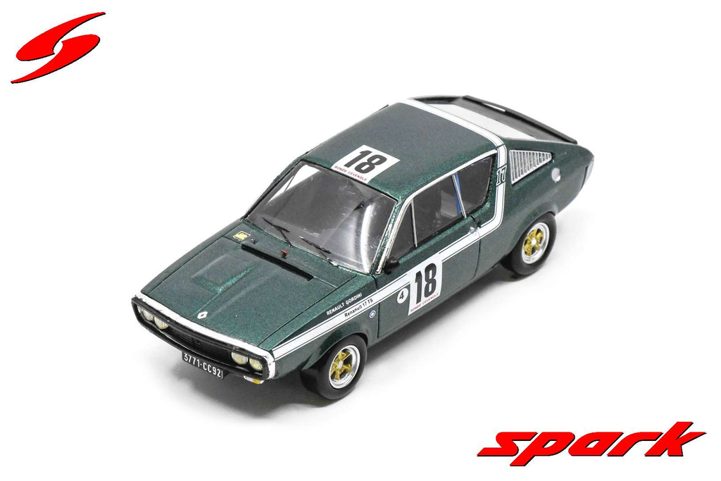 Spark : Renault 17 │ No.18 Ronde Covenole 1972 - Jean-Pierre Nicolas [1/43]