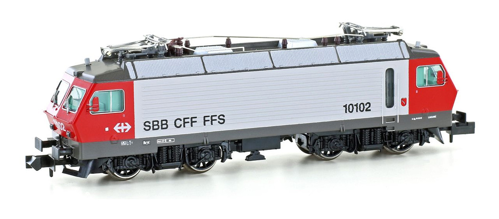 Hobbytrain : Locomotive Électrique (#RE 4/4 IV) de la SBB-CFF │ DC Digital Sons Époque IV N - 1/160 (Réf : H28404S)