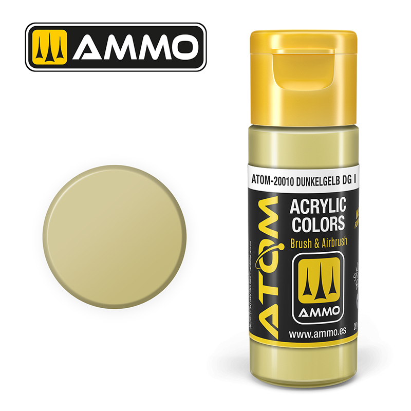 [MIG 20010] Atom : ATOM ACRYLIC COLOR DUNKELGELB DG I 20 ML (3/24) *