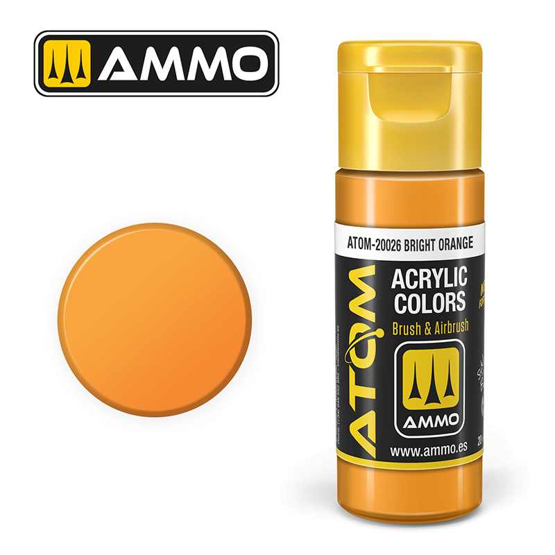 Atom : ATOM ACRYLIC COLOR BRIGHT ORANGE 20 ML (3/24) *