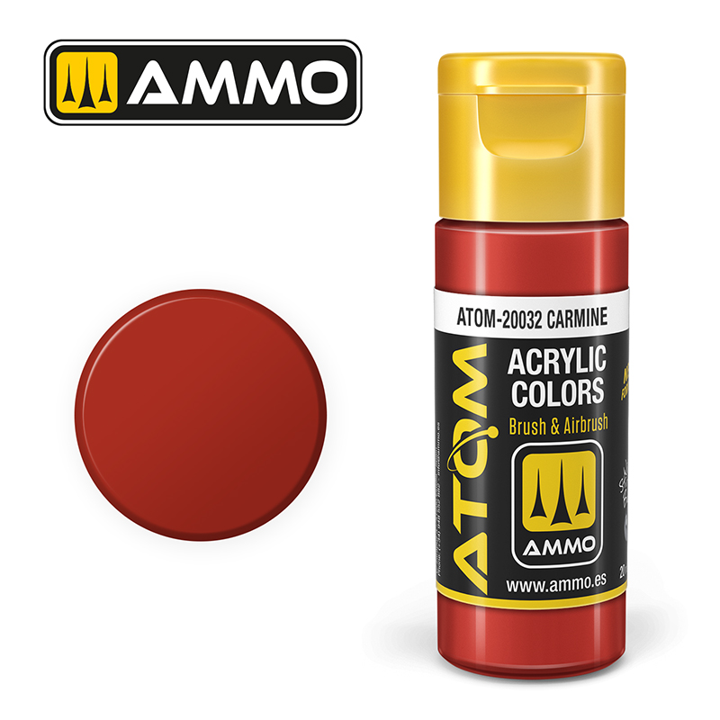 Atom : ATOM ACRYLIC COLOR CARMINE 20 ML (3/24) *