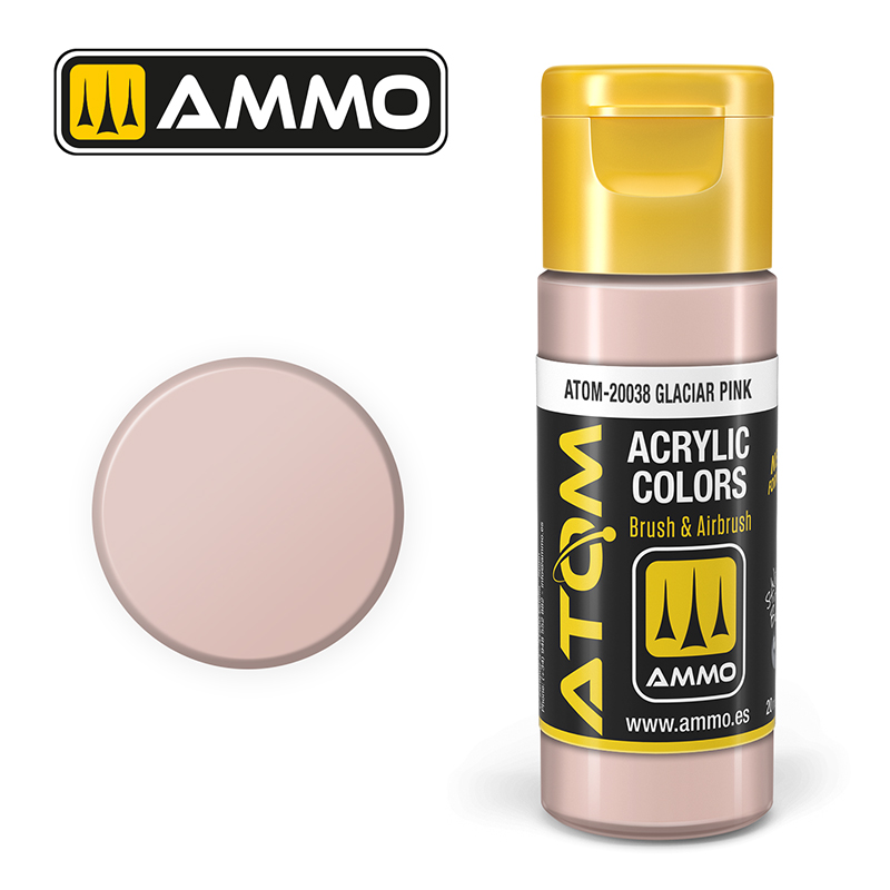 Atom : ATOM ACRYLIC COLOR GLACIER PINK 20 ML (3/24) *
