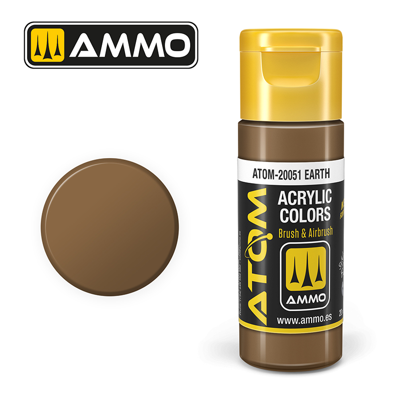 Atom : ATOM ACRYLIC COLOR EARTH 20 ML (3/24) *
