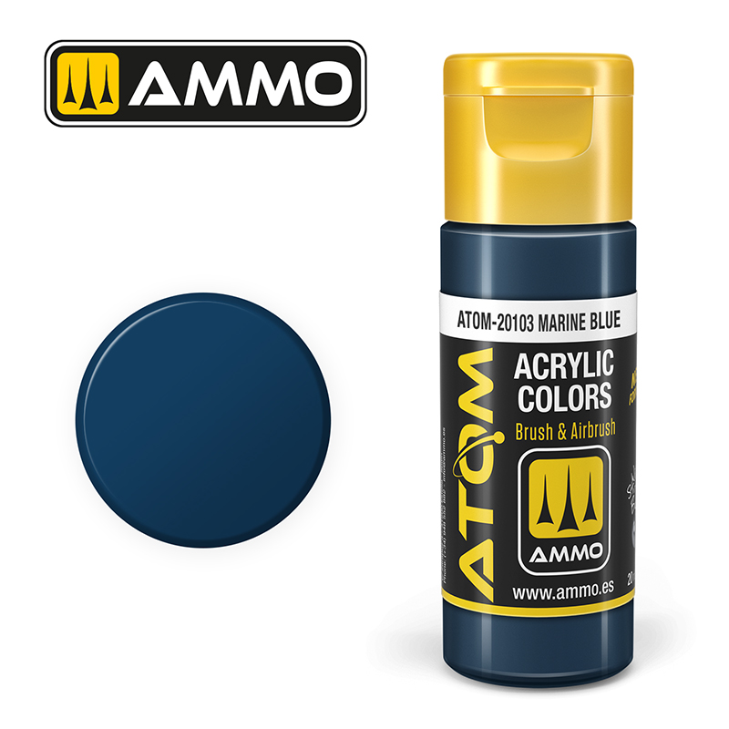 Atom : ATOM ACRYLIC COLOR MARINE BLUE (20ml)