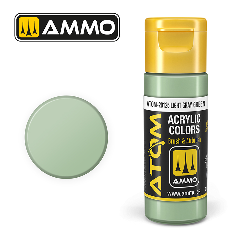[MIG 20125] Atom : ATOM ACRYLIC COLOR LIGHT GRAY GREEN (20ml)