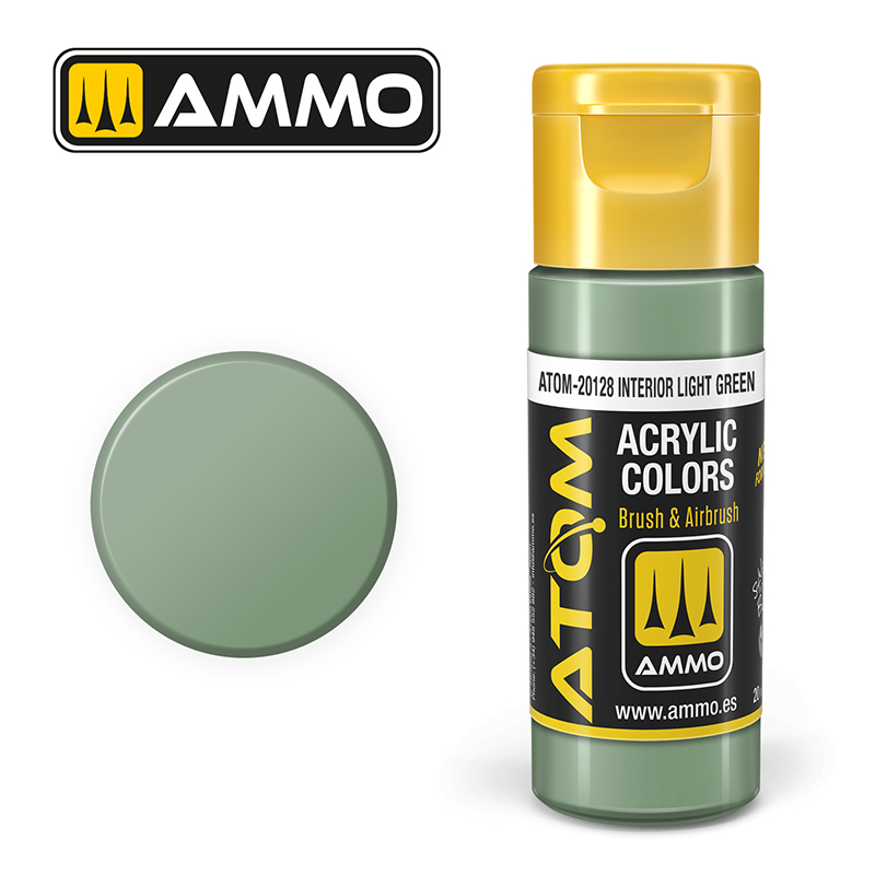 Atom : ATOM ACRYLIC COLOR INTERIOR LIGHT GREEN (20ml)