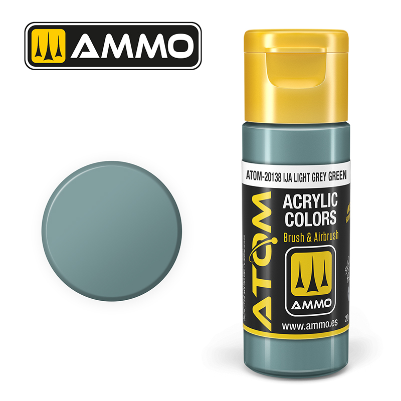 [MIG 20138] Atom : ATOM ACRYLIC COLOR IJA LIGHT GREY GREEN (20ml)