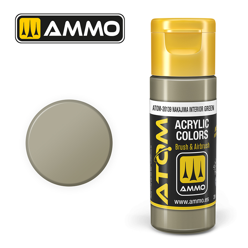 [MIG 20139] Atom : ATOM ACRYLIC COLOR NAKAJIMA INTERIOR GREEN (20ml)