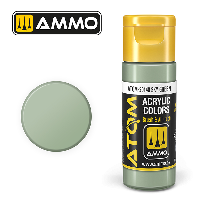 Atom : ATOM ACRYLIC COLOR SKY GREEN (20ml)