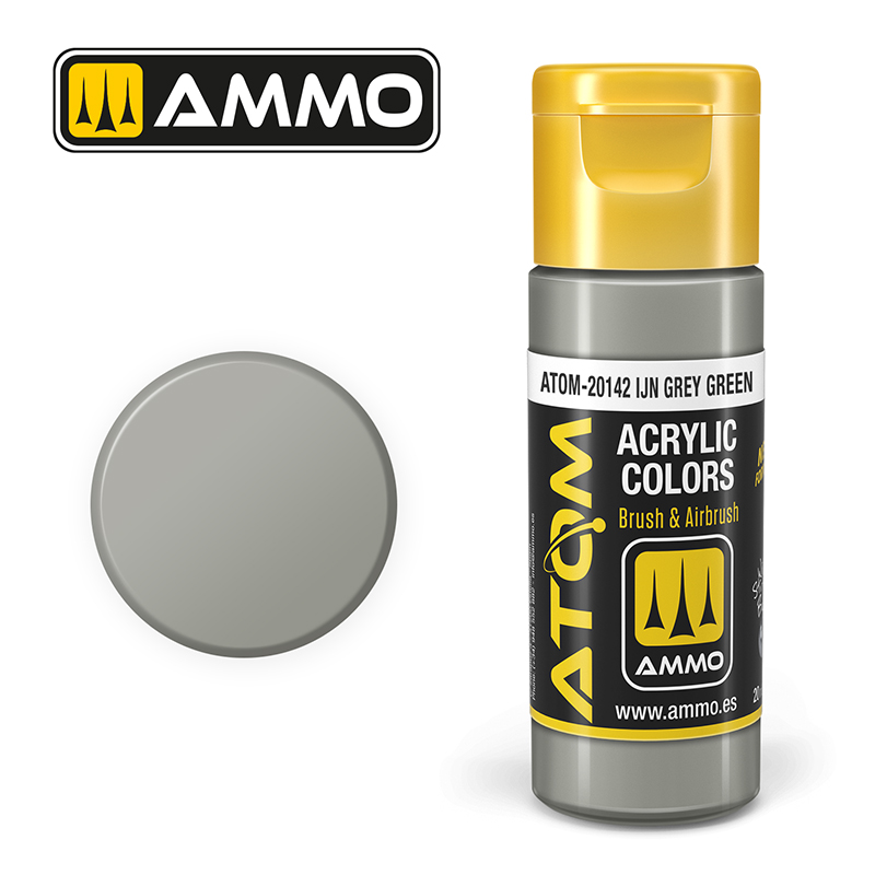 [MIG 20142] Atom : ATOM ACRYLIC COLOR IJA GREY GREEN (20ml)