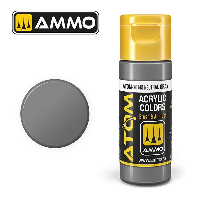Atom : ATOM ACRYLIC COLOR NEUTRAL GRAY (20ml)