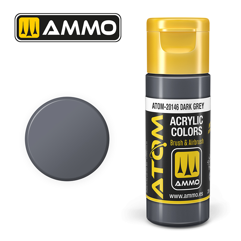 Atom : ATOM ACRYLIC COLOR DARK GREY (20ml)
