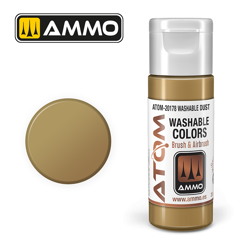 [MIG 20178] Ammo Mig : WASHABLE DUST (20ml) │ Atom Acrylique Paint