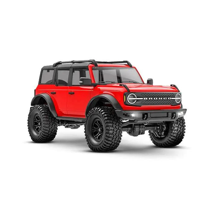 [TAX 97074-1RED] Traxxas : Traxxas TRX-4M 1/18 Scale and Trail Crawler Ford Bronco 4WD Electric Truck with TQ [1/18] (Rouge)