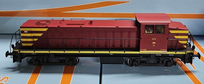 Ree Modeles : Locomotive Diesel 851 Livrée d'origine CFL