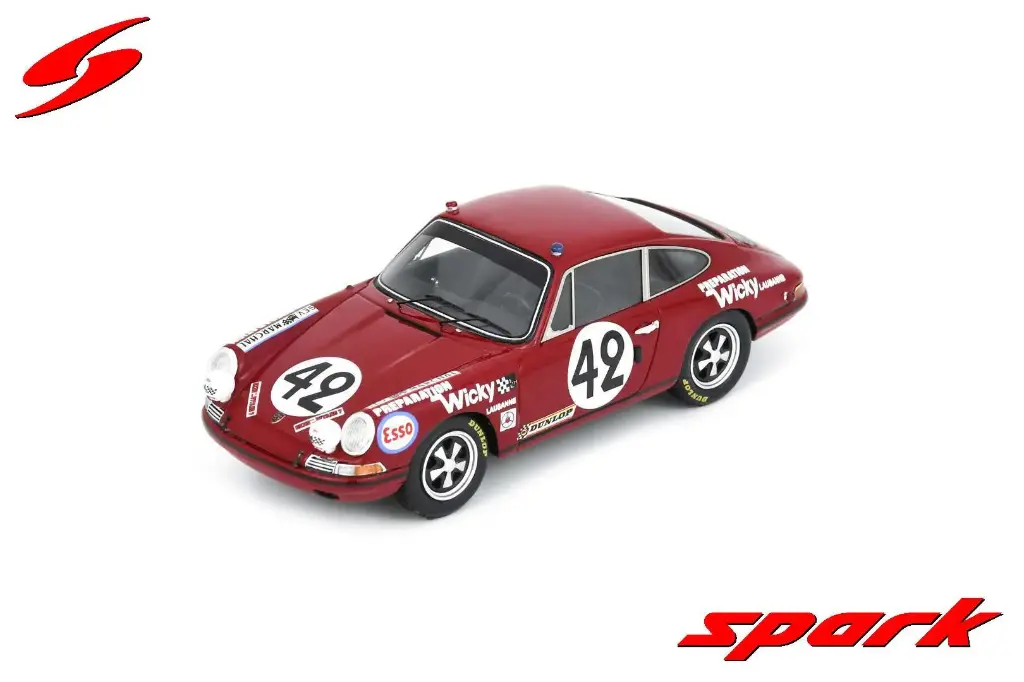 Spark :  PORSCHE 911T N°42 24H Le Mans 1969 A. Wicky - E. Berney