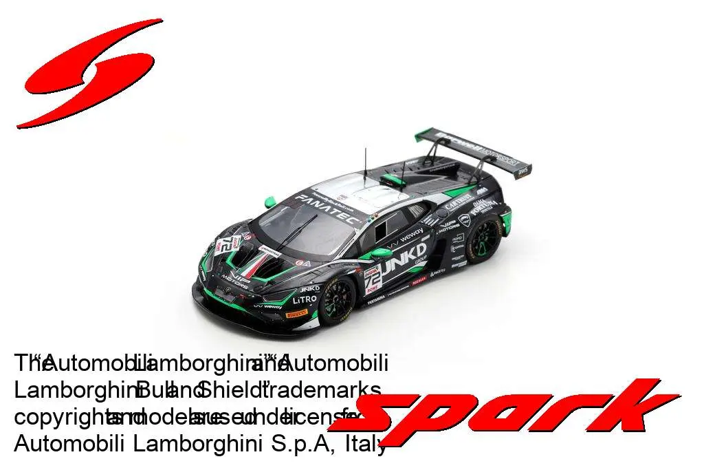 Spark : Lamborghini Huracán GT3 EVO 2 No.72 Barwell Motorsport 3rd Bronze class 24H Spa 2024 G. Rindone – M. Michelotto – P. Kujala – C. Stevenson [1/43]