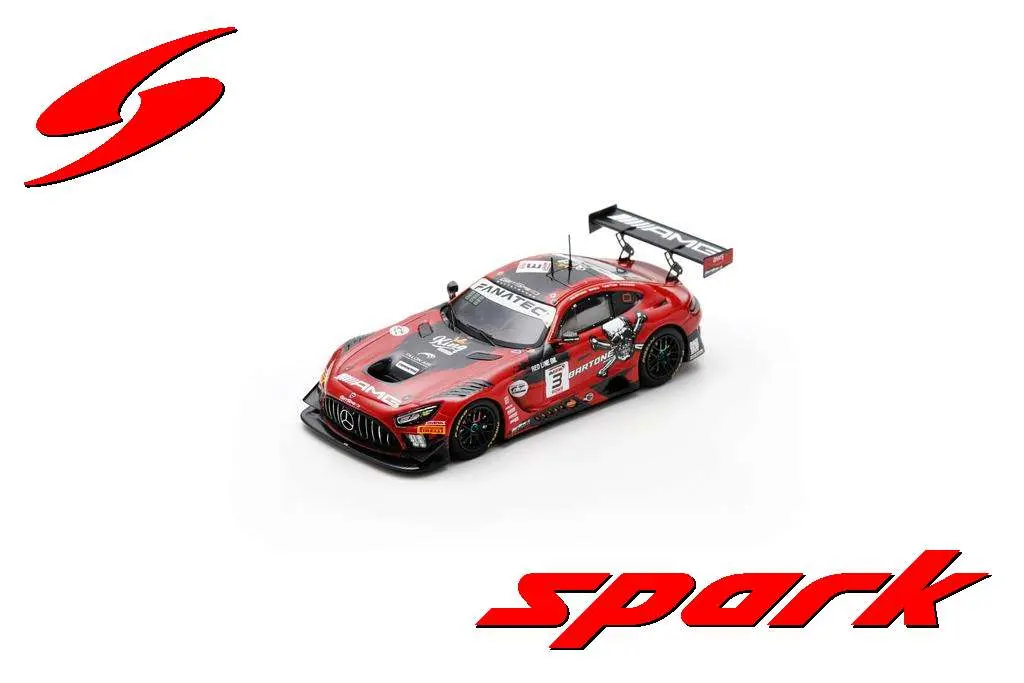 Spark : Mercedes-AMG GT3 EVO │No.3 GetSpeed Winner Silver class 24H Spa 2024 Y. Mettler – J. Kell – A. Bartone – A. Walker [1/43]