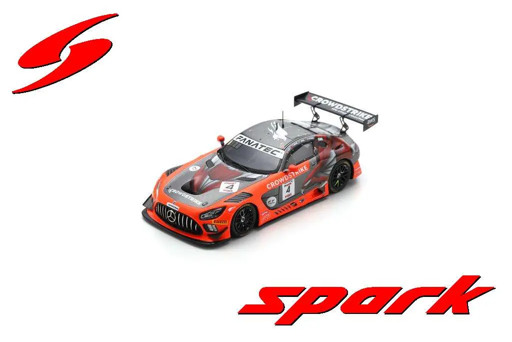 Spark : Mercedes-AMG GT3 EVO │ No.4 CrowdStrike by Riley Winner PRO-AM class 24H Spa 2024 G. Kurtz – I. James – N. Catsburg – C. Braun