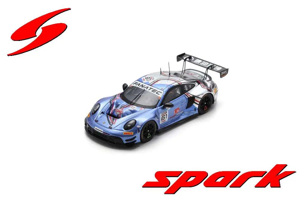 Spark : Porsche 911 GT3 R (992) No.61 EBM 24H Spa 2024 A. D'Silva – K. Li – E. Bamber – B. Leitch [1/43]