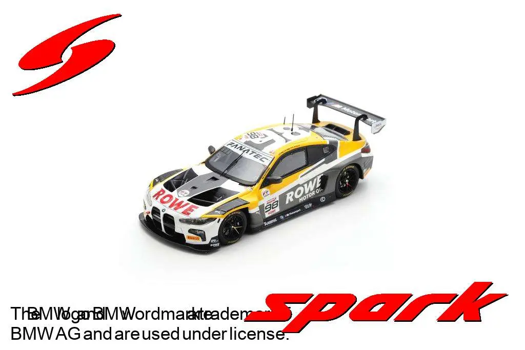 Spark :  BMW M4 GT3 No.98 ROWE Racing 24H Spa 2024 P. Eng – N. Yelloly – M. Wittmann [1/43] [1/43]