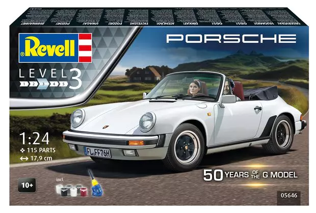 [REV 05646] Revell : Porsche 911 Cabriolet │Avec kit de Peinture
