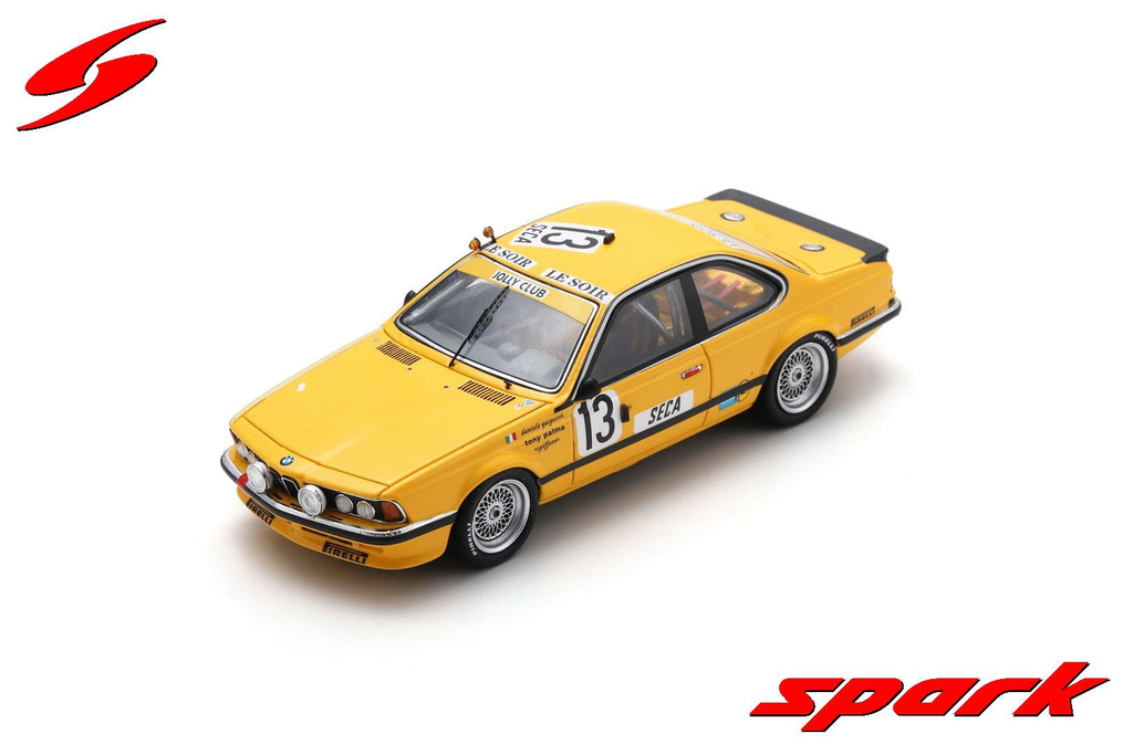 Spark : BMW 635 Csi │ No.13 Jolly Club Istria 24H Spa 1986 D. Gasparri - T. Palma - "Spiffero" [1/43]