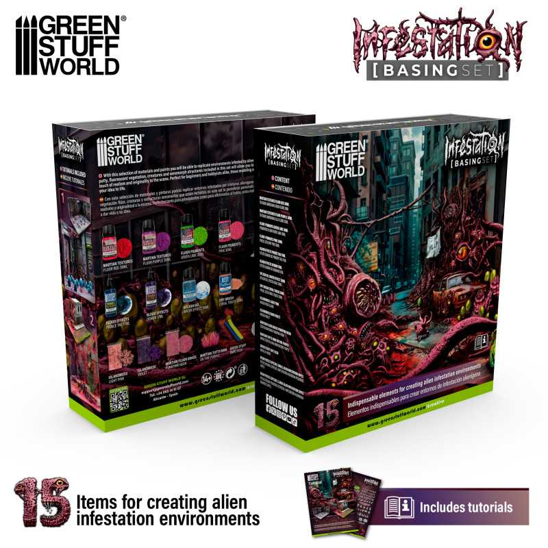 [GSW 12224] Green Stuff : Set de soclage "Infestation" │ Basing Set