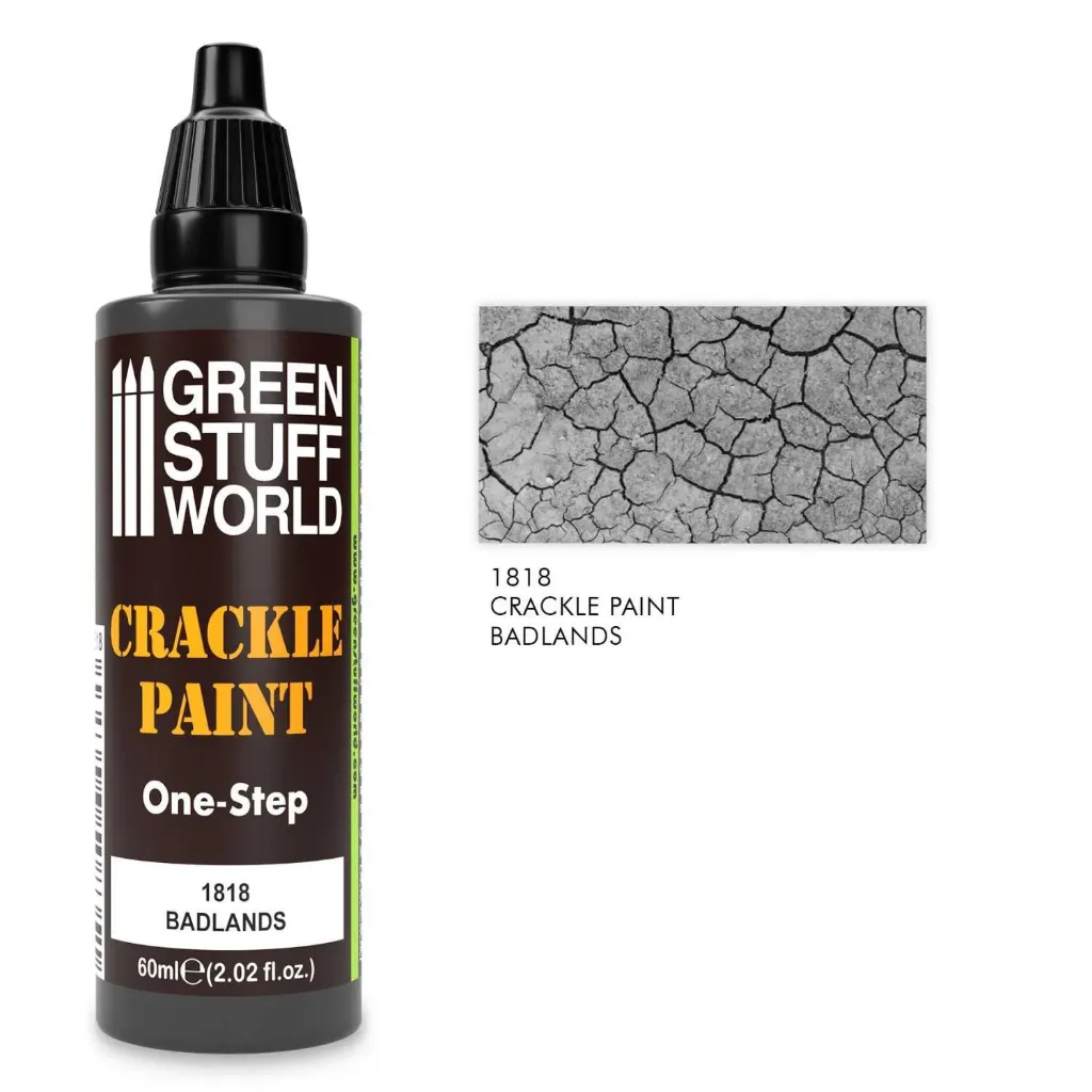 [GSW 1818] Green Stuff World : Peinture Craquelure Badlands pour Socles & Effets (Pot de 60ml)