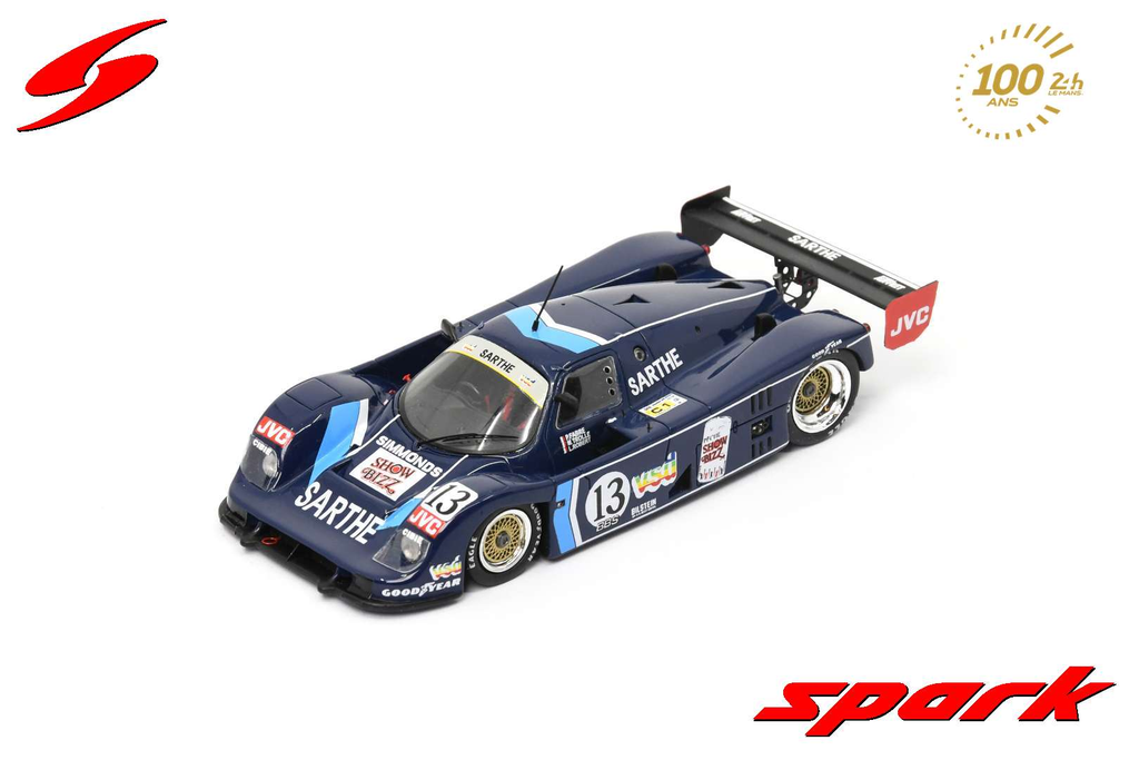 Spark : Cougar C 24 S │ No.13 7th 24H Le Mans 1990 P. Fabre - M.Trolle - L.Robert [1/43]