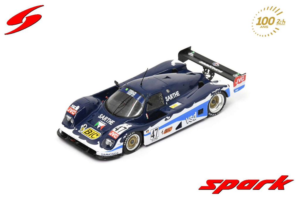 Spark : Cougar C 26 S │ No.47 24H Le Mans 1991 M. Trolle - C.Bourdonnais - M.Brand [1/43]